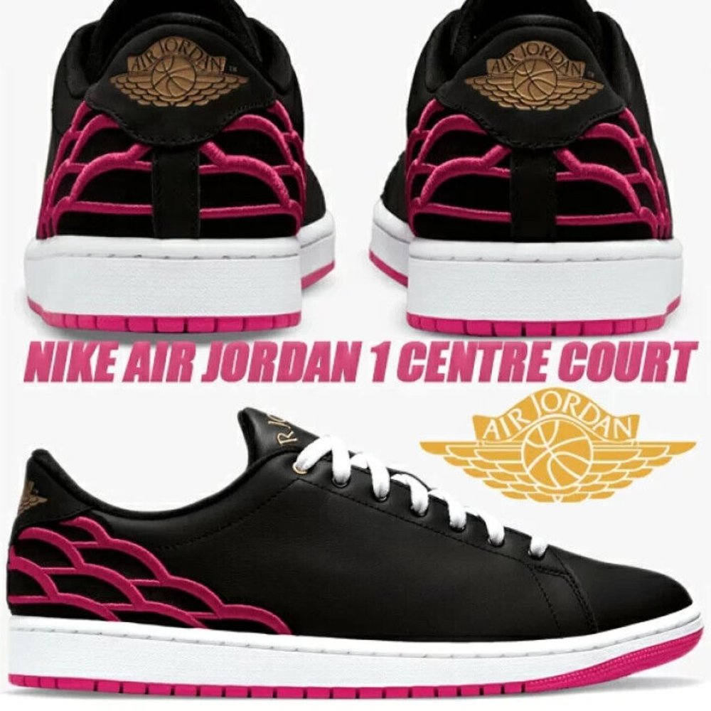 Nike Air Jordan 1 Centre Court Sneakers Shoes Black DQ8577-001